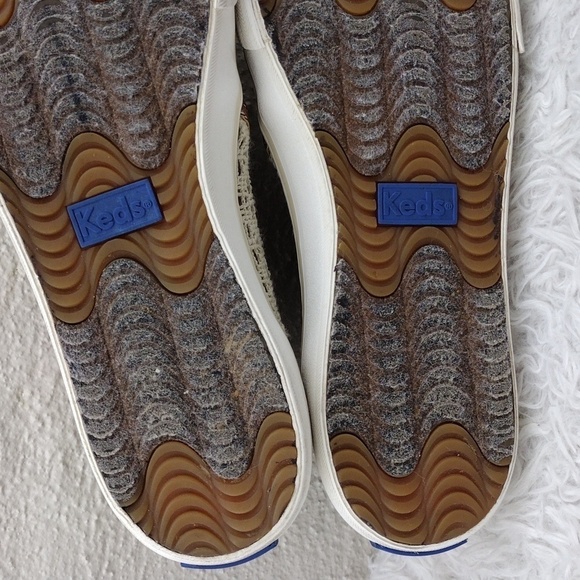 Keds Since 1916 Cream Crochet Fabric Upper Almond Toe Low Heel Slip On Sneaker - Picture 9 of 16